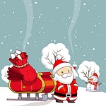 santa, iceman, winter