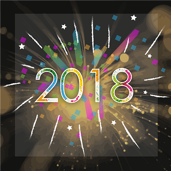 Free Best Wishes Greeting 2018 illustration and picture