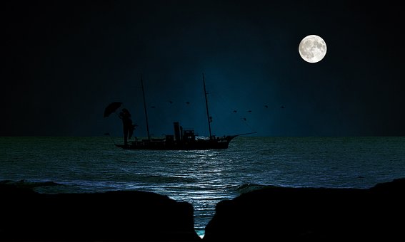 Mar, Agua, Céu, Oceano, Barco A Vela