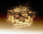 angel, children, small