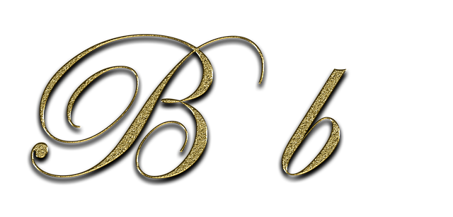 Scrisoare, B, Aur, Scris, Punctul B