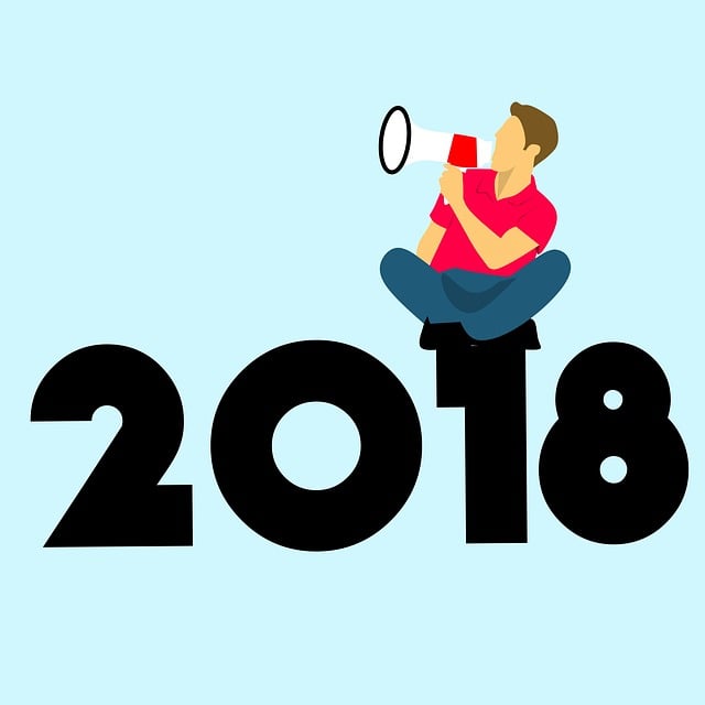 Nieuwjaar, Megafoon, Mens, Marketing