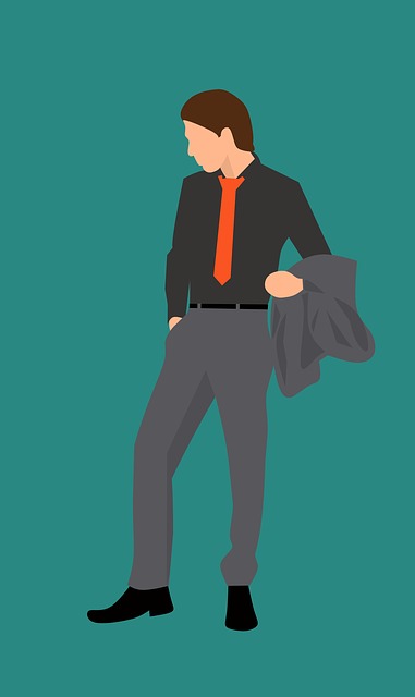 Free man business serious illustration