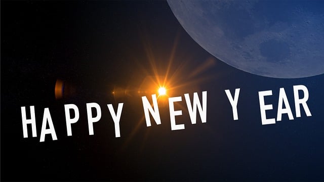 Free new year congratulation new year's day illustration