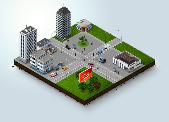 Free icon 3d map illustration