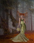 art, woman, wicca
