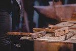 wood, old, hammer