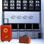 waiting area, luggage, bag
