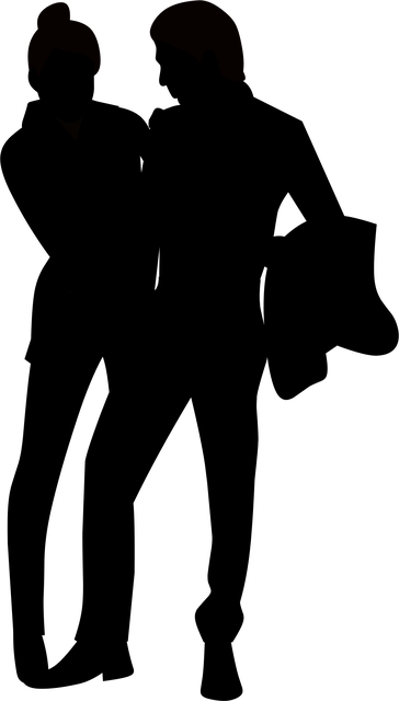 Free silhouette woman man vector