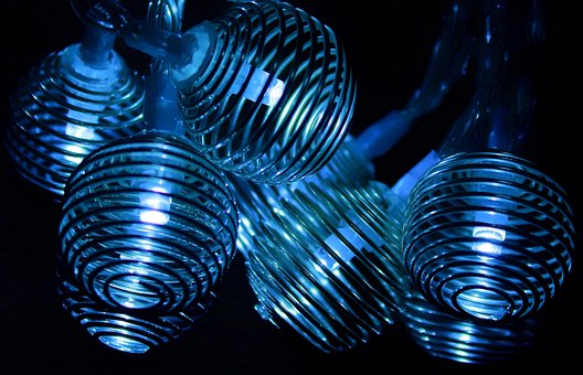 Free Christmas Lights Spiral photo and picture