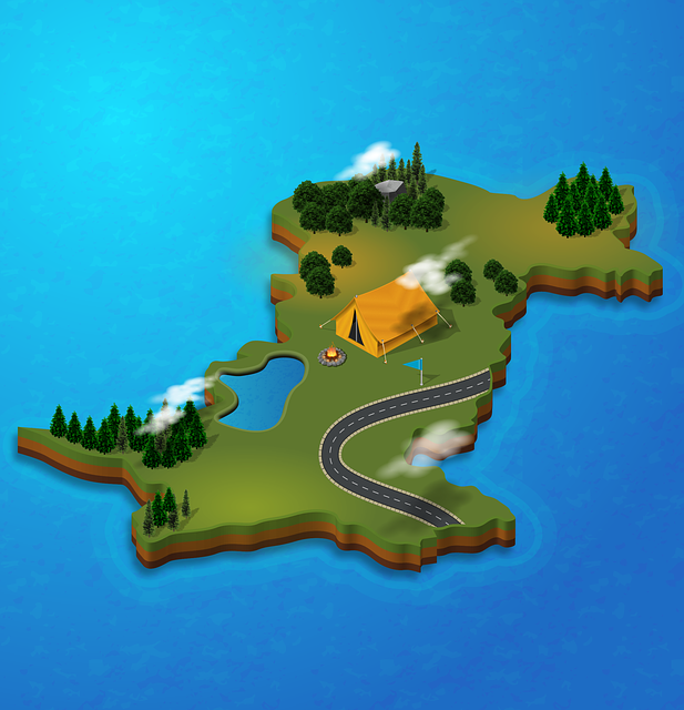Free map travel icon illustration