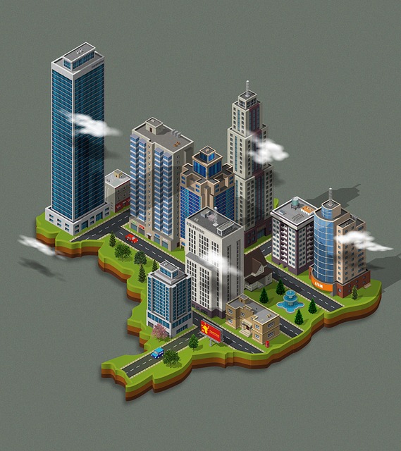 Free cityscape skyscraper city illustration