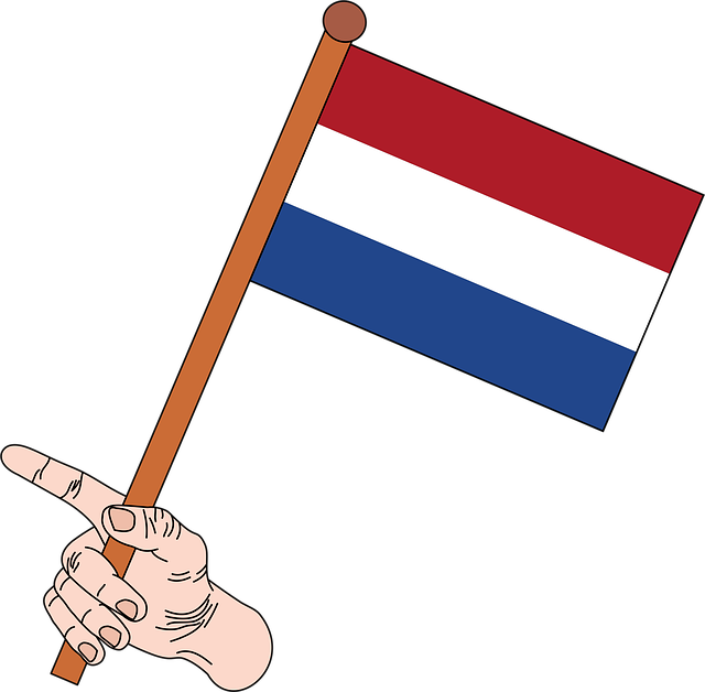Free flag the flag of the netherlands the netherlands vector