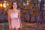 girl, model, nature