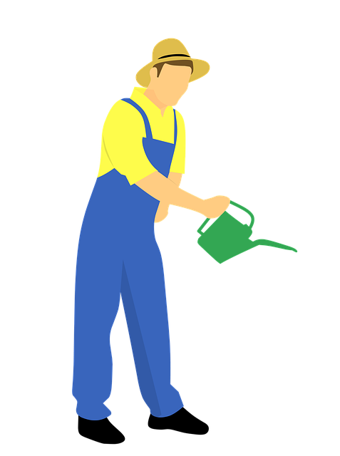 Free adult agriculture isolated illustration