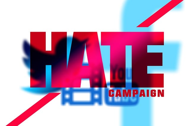 Free hatred crime campaign illustration