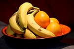 fruit, bananas, oranges