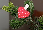 heart, winter, sprig
