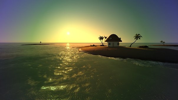 Free Water Sunset photo and picture