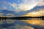 reflection, waters, lake