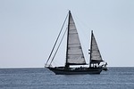 sailing vessel, sail, side