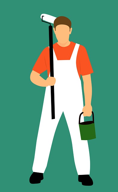 Free design painter holding illustration