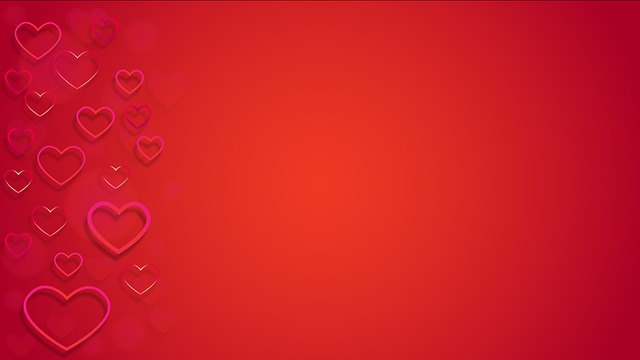 Free hearts love valentine illustration