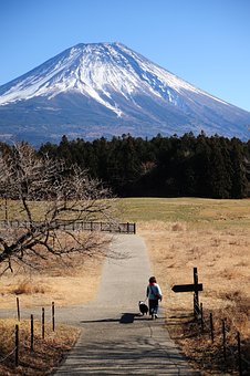 山, 自然, 風景, 空, 屋外で, 富士山, 日本, 太陽