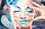 beautiful, girl, face