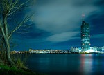 city, waters, urban landscape