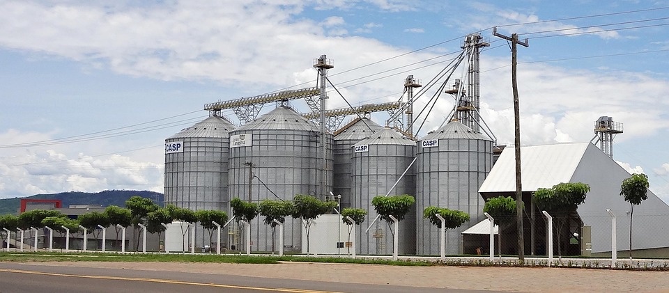 Silos, Indústria, Arquitetura, Agricultura, Alimentos