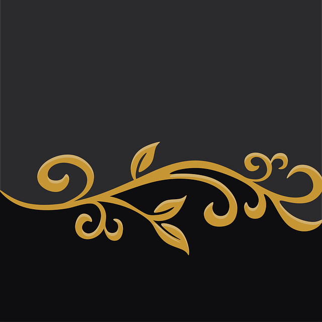 Udsmykkede, Blad, Elegant, Retro, Spole