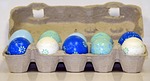 easter eggs, egg box, egg carton