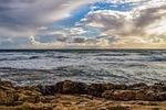 sea, sky, clouds