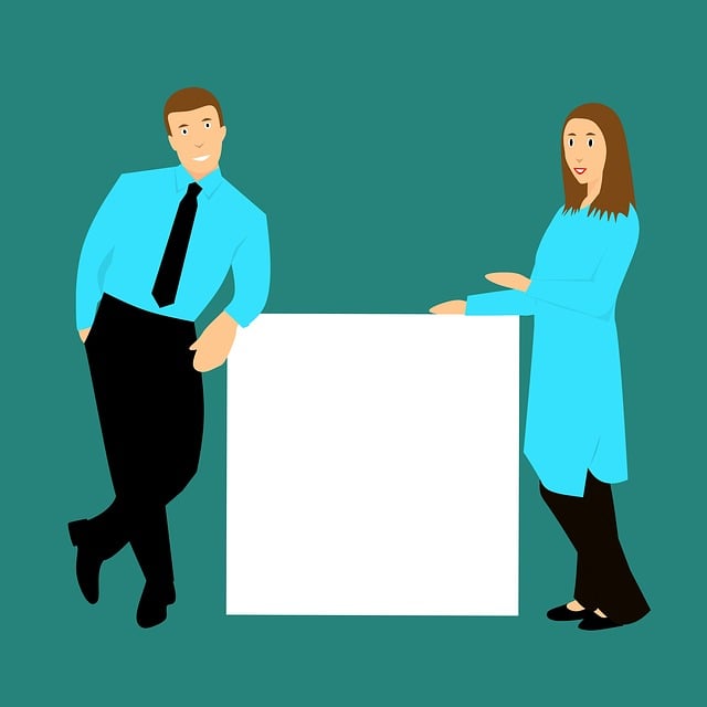 Free board advertisement man illustration