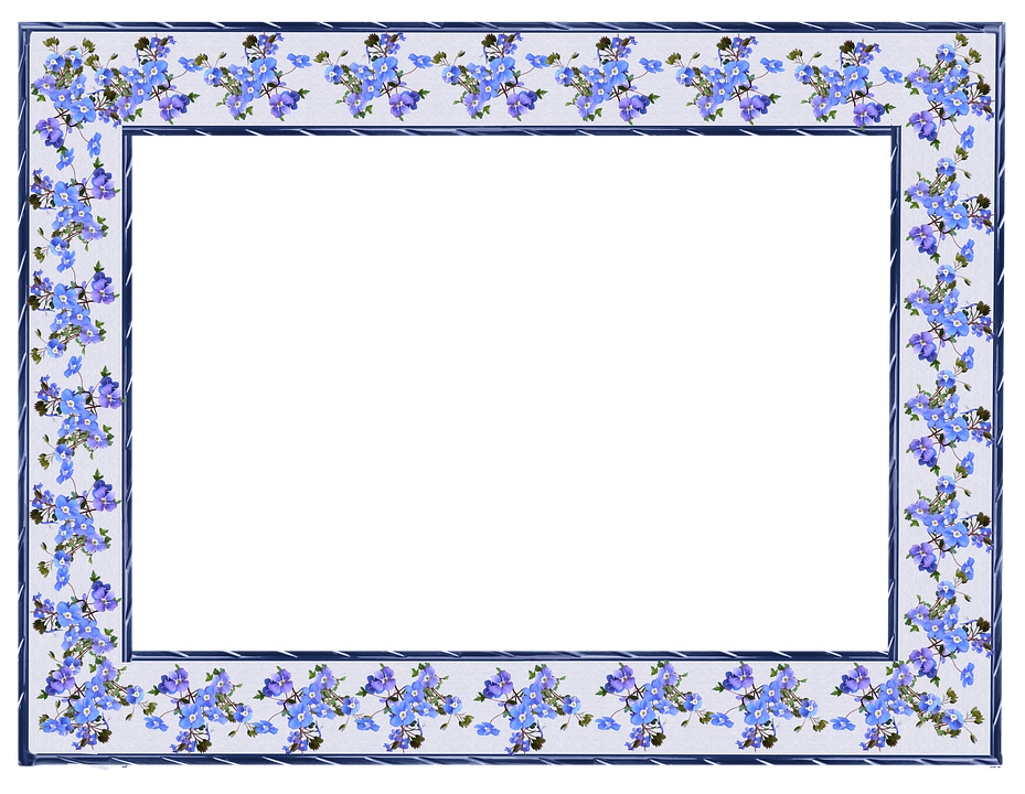 Frame Border Blue Flowers - Free photo on Pixabay - Pixabay