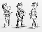 saxophonist, saxophone, musician