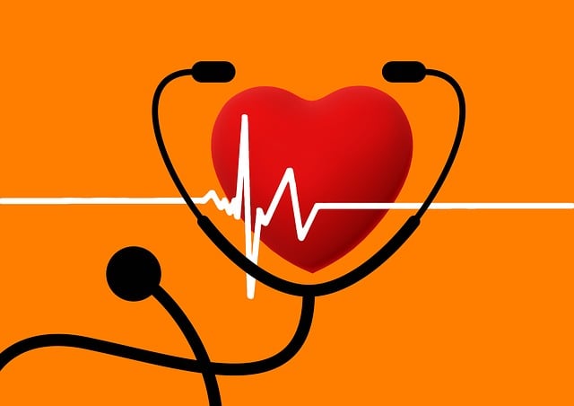Free stethoscope heart health illustration