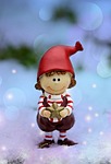 figurine, elf, winter