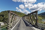 new zealand, iron bridge, buller river