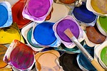 color, watercolor, brush