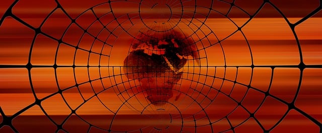 Free web networking earth illustration