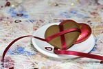 heart, chocolate, love