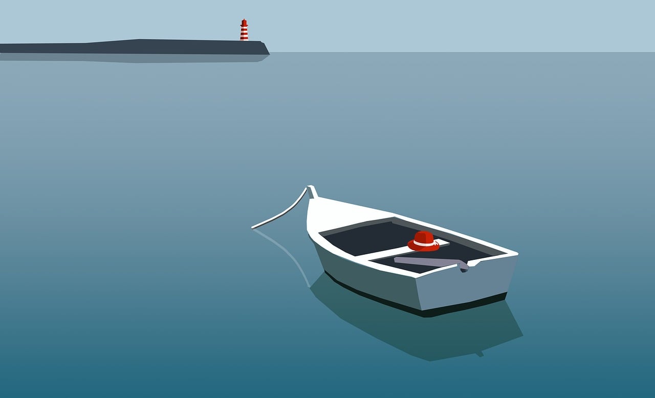 Download free HD stock image of Boat Sea Free boat nature sea illustration