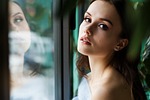 woman, grown up, portrait