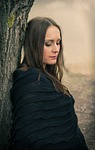 portrait, woman, outdoors