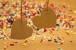 heart, paper, background
