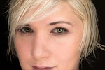 portrait, woman, blond