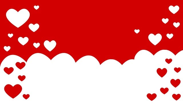 Free heart shape background illustration