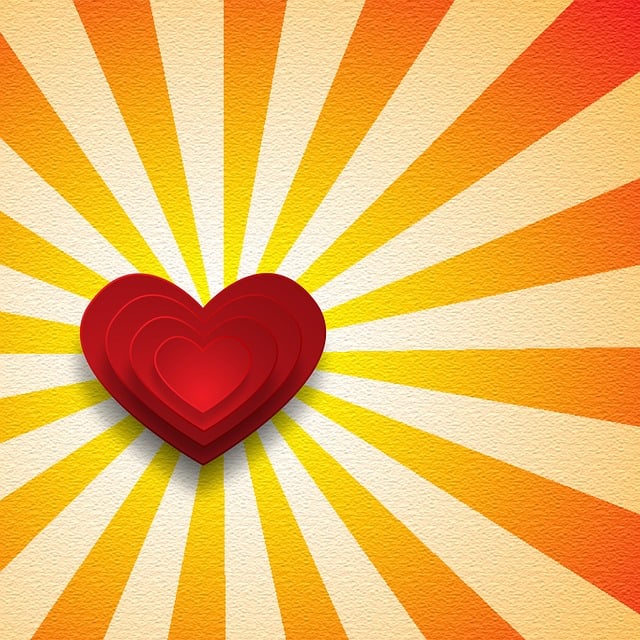 Free heart shape background illustration
